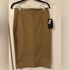 High waisted pencil skirt - tan - size 8 RW&CO